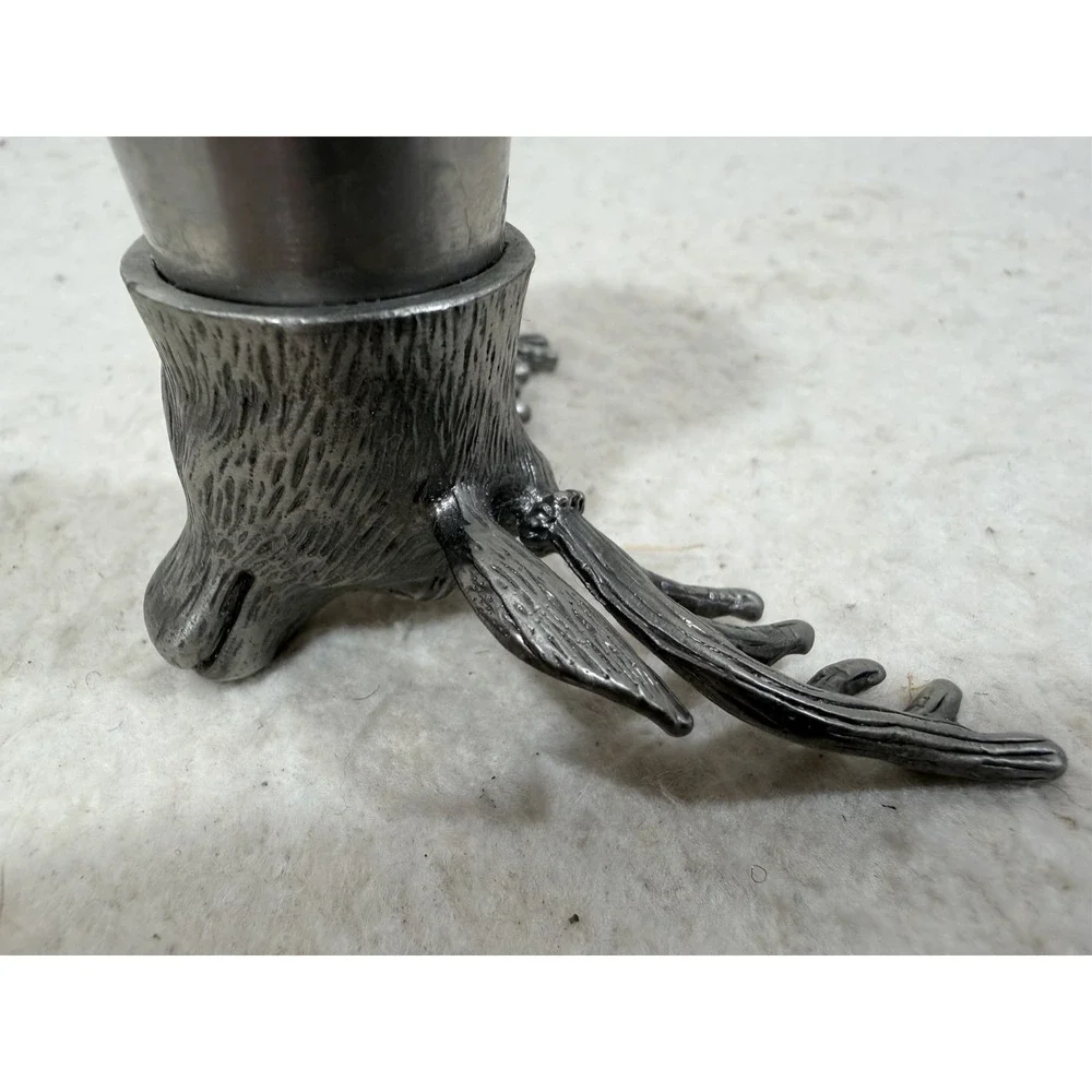 Jagermeister Pewter Stag Deer Head Shot Glass Jigger Rustic Lodge Barware